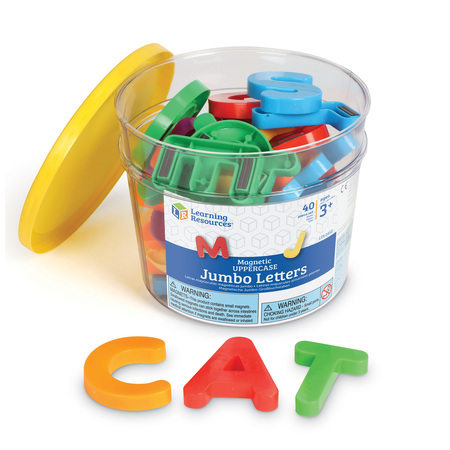 LEARNING RESOURCES Jumbo Magnetic Letters and Numbers, Uppercase Letters 0450